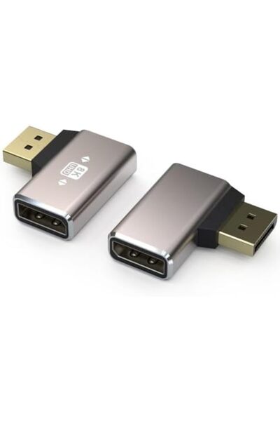 Generic محول DisplayPort مكون من قطعتين، هيكل من السبائك، يدعم 8K UHD HDR، من...
