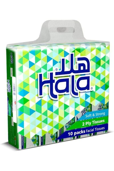 Generic عبوة مناديل وجه تحتوي على 10 علب، 140 منديل × طبقتين، تصميم العبوة أب...