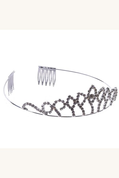 Comerivo Coronita Halloween Tiara Argintie pentru Copii - Accesoriu Deghizare