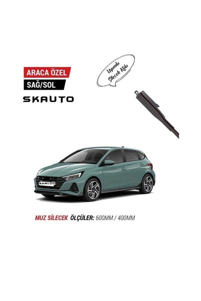 SKAUTO Hyundai i20 Ön Cam Muz Silecek Takımı (2021-2026)
