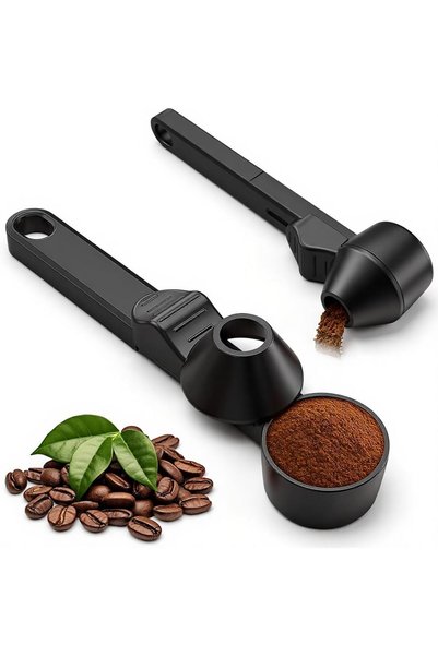 Generic إليفانت بوت ®   ملعقة قياس القهوة المطحونة مع مستوى انزلاقي وتصميم قم...