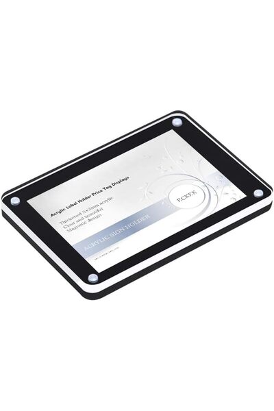 Generic 5 Pack Acrylic Label Holder Price Tag Displays Sign Holder with 3M Ta...