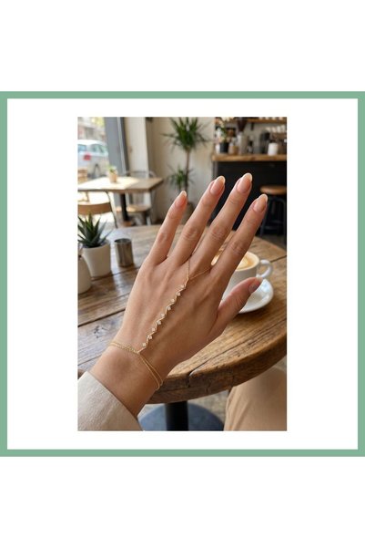 BŞK VİRGO Gold Color Ivy Model Zircon Stone Shahmeran Bsk2026