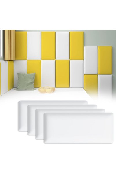 Generic 4 PCs, 40 * 20cm, Wall Cushion Padding, Anti Collision Wall Padding f...