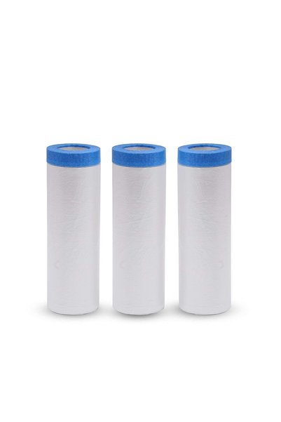 Generic Automotive Paint Protection Kit, 3-Piece Set Masking Film & Cloth Tap...