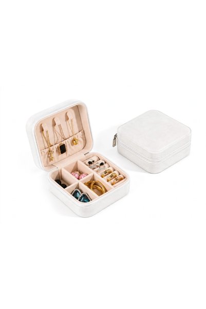 Generic Brand 12 Square Accessory Boxes 10_10_5 cm - 6 with Zipper - White - ...