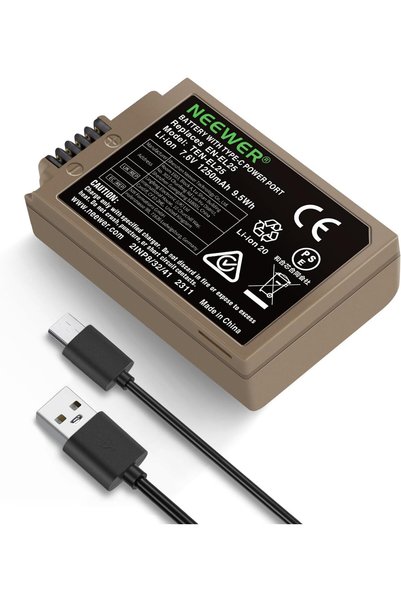 NEEWER Zfc Z30 Z50 Replacement Battery 1250 mAh EN-EL25, Compatible with Niko...