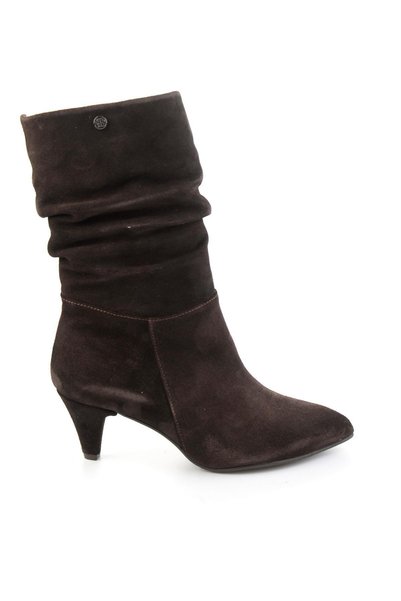 Bambi Kahve Süet Hakiki Deri Kadın Bot & Bootie K02750150102