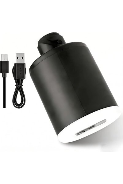 Generic مضخة هواء كهربائية محمولة وموقد فحم مع إضاءة LED - قابلة لإعادة الشحن...
