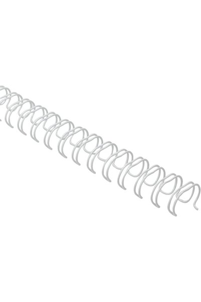 Generic Double Loop Wire Binding Spines, 3:1 Pitch, 34-Hole, 9.5mm, White