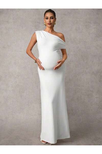 Sheya Rochie maxi, alb