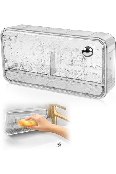 Generic Soap Dish Holder, Wall Shampoo Bar Holder for Bathroom, Self Draining...