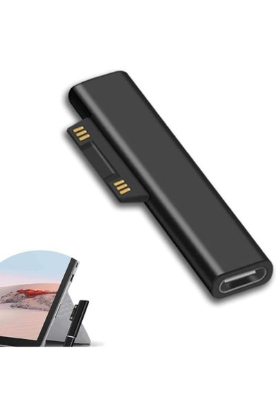 Generic [عبوة واحدة] محول شحن USB-C لجهاز Surface (أسود)، متوافق مع Microsoft...