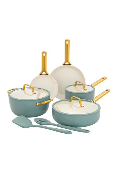Greenpan Padova Reserve Pro Flush Green 14 Parça Tencere Seti