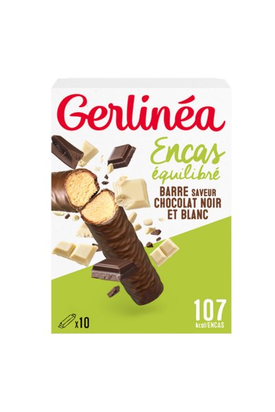 Gerlinea Batoane proteice, Ciocolată albă și neagră, 310g (10x31g)