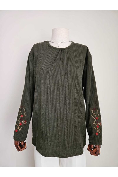 Nacar Moda Women's Lycra Winter Knitwear for Middle Age and Above, Mother's C...