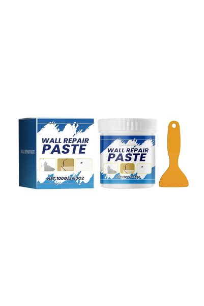 Generic طقم إصلاح الجدران، معجون إصلاح الجدران آمن 100% مع أداة كشط، مادة ملء...