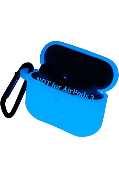 Generic غطاء حماية سيليكون مضيء لسماعات AirPods Pro، غلاف واقي للشحن اللاسلكي...