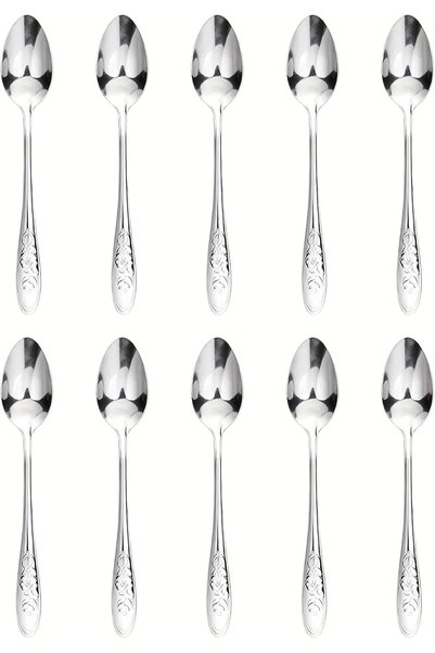 Generic Stainless Steel Spoons, Individually Wrapped Teaspoons, Reusable Dess...