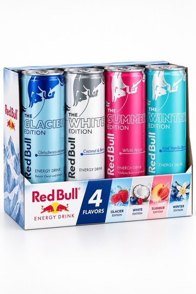Generic Brand ريد بول 4 نكهات 4 حبات