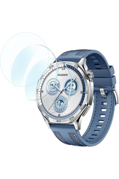 Generic [3 قطع] واقي شاشة متوافق مع ساعة هواوي GT5 Pro/GT5 مقاس 46 ملم من فور...