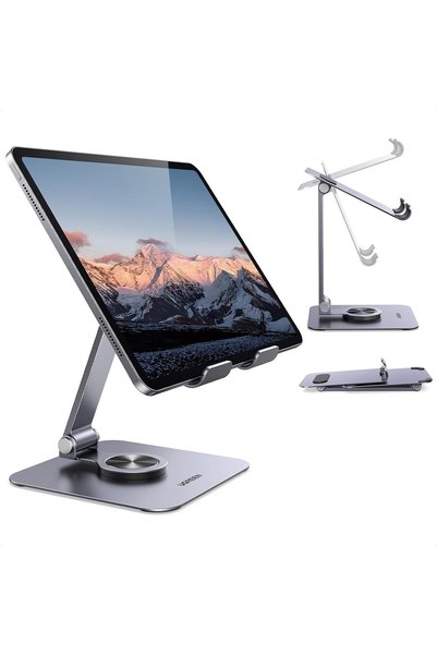 Generic Tablet Stand 360° Rotatable iPad Stand Fit for 13'' Devices Grey
