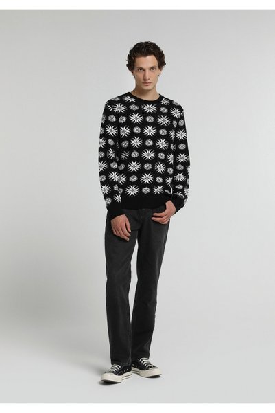 Colin's Loose Straight Fit Erkek Black Denim Jean Pantolon