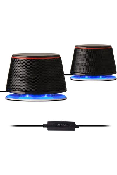 Generic SW102 Computer Speakers for Desktop PC Laptop, 2.0 USB Powered