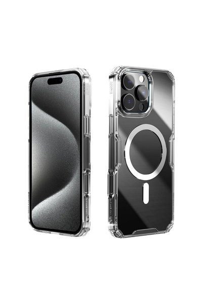 Nillkin Husa pentru iPhone 16 Pro cu MagSafe, protectie antisoc la colturi si...