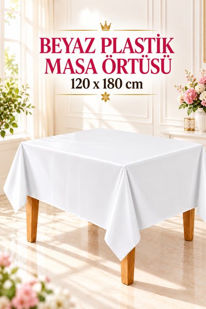 Delvos Beyaz Renk Kullan At 120x180 Cm Doğum Günü Partisi Için Düz Tek Kullan...
