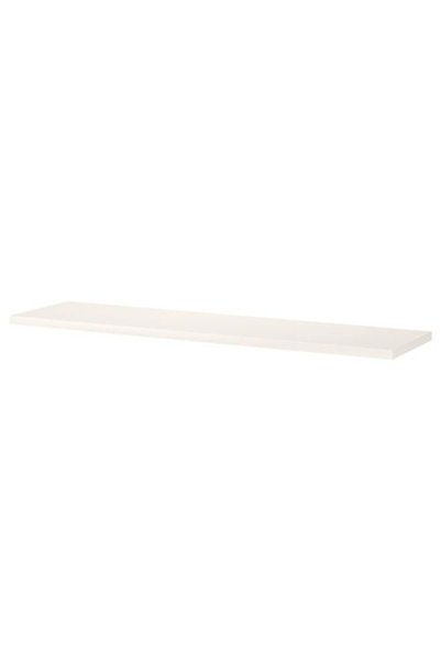 IKEA BERGSHULT duvar rafı parçası, beyaz, 120x30 cm