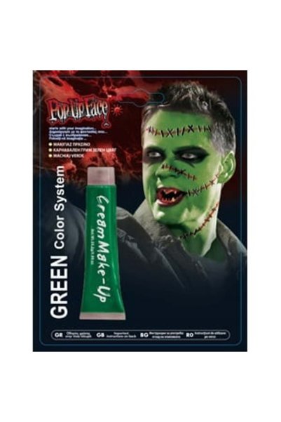 ANTBRO Machiaj de Halloween Verde pentru Față și Corp 25g, Vopsea de Deghizar...