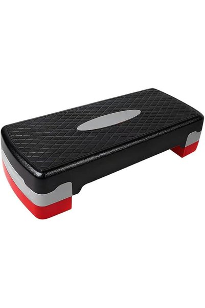 KUYING 68cm Aerobic Step Platform with 3 Levels Height-Adjustable Anti-Slip S...