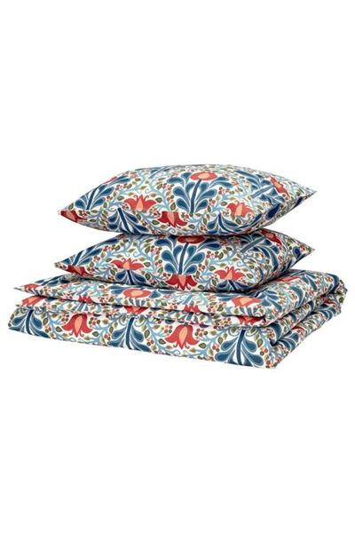 IKEA SÄTERVIDE çift kişilik nevresim seti, çok renkli-çiçek desenli, 240x220/...