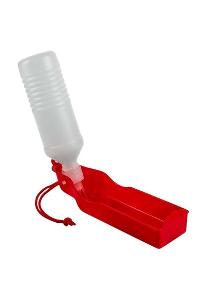 ANTBRO Sticlă de Apă Portabilă pentru Câini 500ml 26x6x7cm cu Adăpătoare Plia...