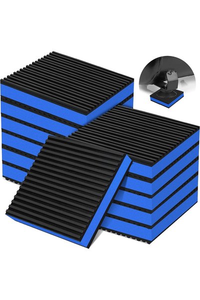 Generic 12 قطعة من وسادات منع الاهتزاز للغسالة مقاس 4×4×7/8 بوصة، وسادة عازلة...