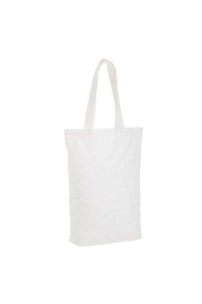 ANTBRO Sacoșă Textilă Albă cu Mânere de 23cm 35x10x42cm, Geantă Simplă pentru...