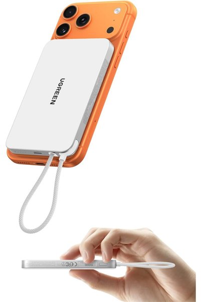 Generic 15W Power Bank 10000mAh with 30W USB C Cable, Magnetic Air Editions