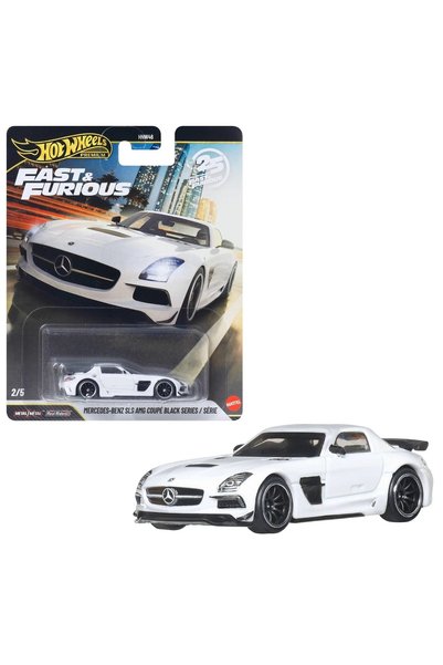 HOT WHEELS Premium Fast & Furious 25. Year Mercedes-Benz Sls Amg Coupe Black ...