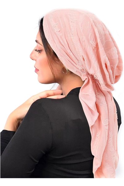 Generic Women Hijab Chemo Headwear Pre Tied Curved Hood Head Scarf Fashionabl...