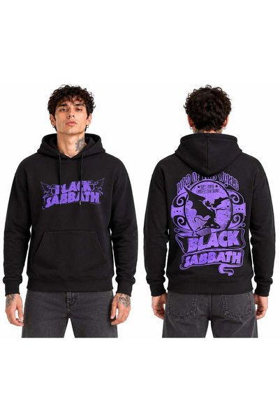 sensobel Black Sabbath Hooded Black Men's Sweatshirt