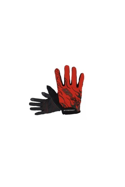 Forte GT XBYC HJ 0273 KROS UZUN PARMAK ELDİVEN L KIRMIZI SİYAH