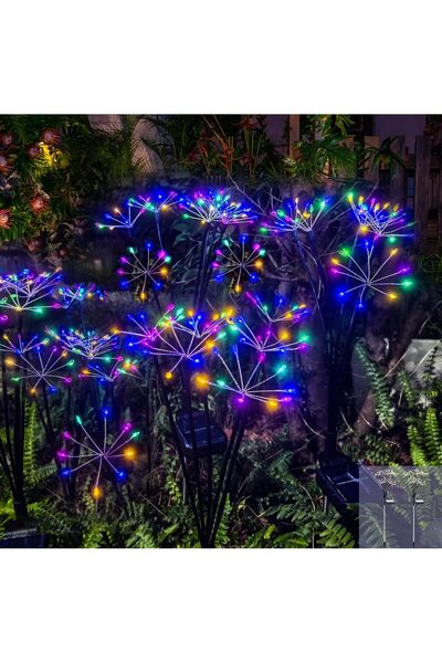 Generic مجموعة من 2 مصباح حديقة يعمل بالطاقة الشمسية 160 LED - مصابيح مقاومة ...
