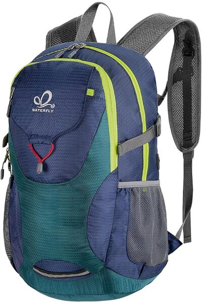 WATERFLY Lightweight Packable Hiking Backpack: 30L Foldable Travel Daypack Ul...