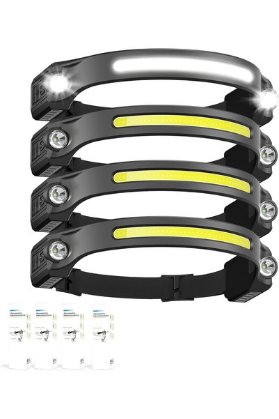 Generic LED Headlamp Rechargeable, 2 XPE & COB LED Head Lamp, Sensor Mode, 26...