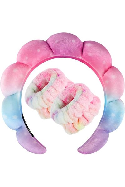 GENERAL Zkptops Spa Headbands for Washing Face Wristband Set Sponge Makeup Sk...
