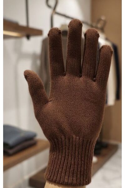 HOŞGÖR ACCESSORIES Super single layer wool gloves