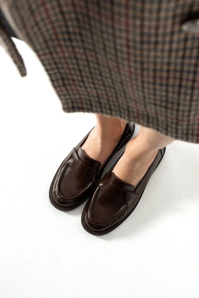 DUXAL SHOES Γυναικεία Loafer Παπούτσια David από Γνήσιο Δέρμα, Λουστρίνι, με ...