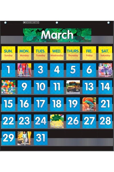 TEACHER'S BOUTİQUE Monthly Calendar (Black) Pocket Planner