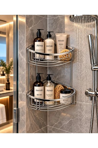 ACAR SU ARMATÜRLERİ Avangard Corner Shampoo Dispenser Acar 06.08.702Double